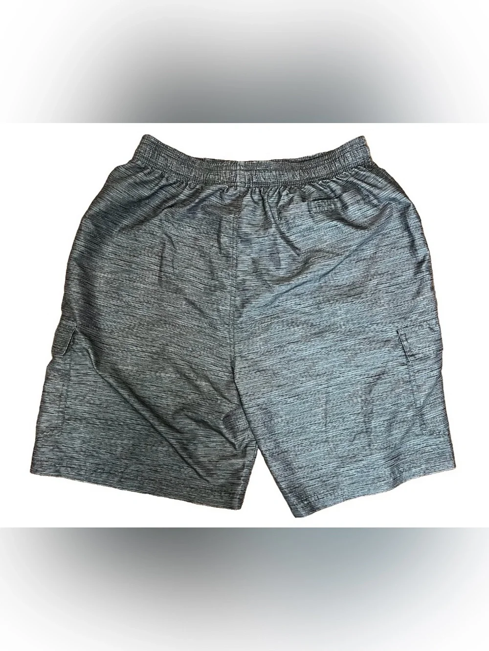 Avia Heathered Gray Athletic Hybrid Cargo Shorts Size Large
